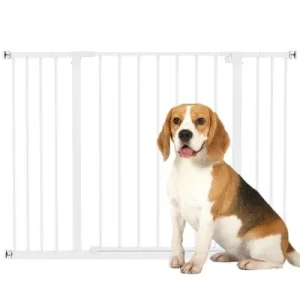 PawHut Barrera de Seguridad Blanco