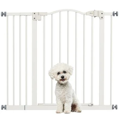 PawHut Barrera de Seguridad Blanco