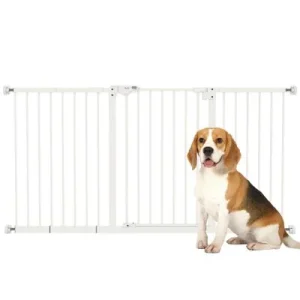 PawHut Barrera de Seguridad Blanco