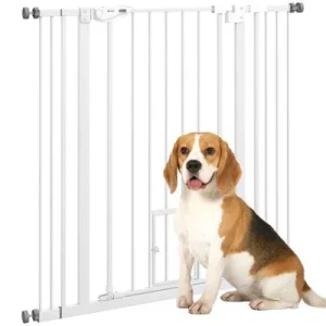 PawHut Barrera de Seguridad Blanco