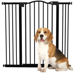 PawHut Barrera para Perro 100x3.5x94 cm Negro 1 Article