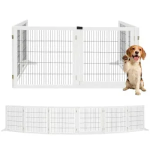 PawHut Barrera para Perro Blanco