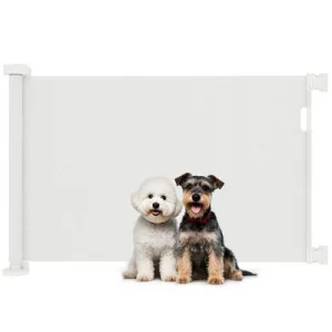 PawHut Barrera para Perro Blanco