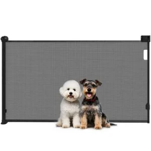 PawHut Barrera para Perro Negro