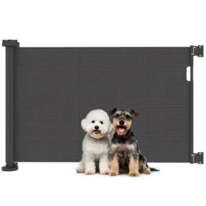 PawHut Barrera para Perro Negro