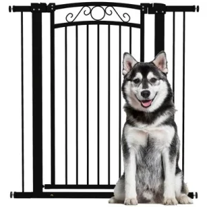 PawHut Barrera para Perro Negro