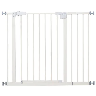 PawHut Barrera Seguridad Mascota 97.5x4x76.2 cm Blanco 1 Article