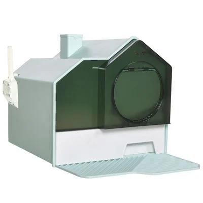 PawHut Caja de Arena Azul