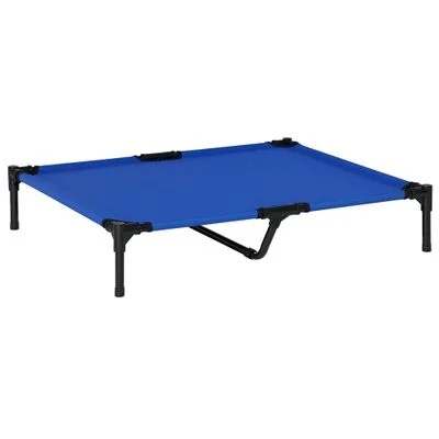 PawHut Cama Elevada Perro 92x76x18 cm Azul 1 Article