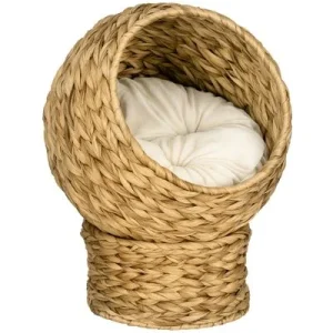 PawHut Cama para Gato 42x33x52cm Marrón 1 Article