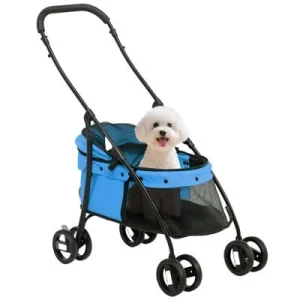 PawHut Carrito para Mascota Azul