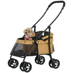 PawHut Carrito para Mascota Café