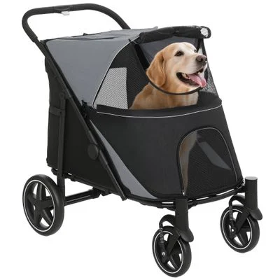 PawHut Carrito para Mascota Gris