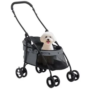 PawHut Carrito para Mascota Gris