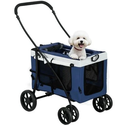 PawHut Carrito para Perro Azul