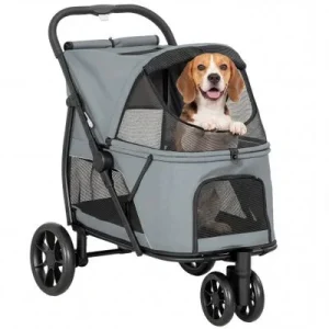 PawHut Carrito para Perro Gris