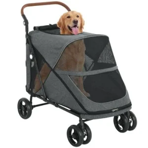 PawHut Carrito para Perro Gris