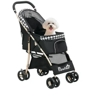 PawHut Carrito para Perro Negro