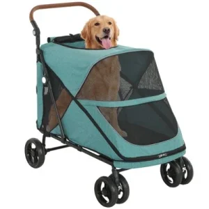 PawHut Carrito para Perro Turquesa