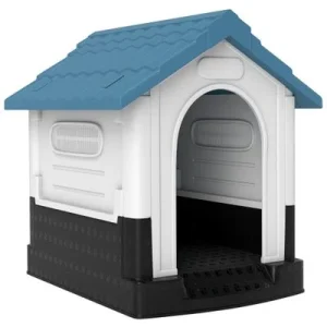 PawHut Caseta para Perro Azul