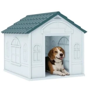PawHut Caseta para Perro Azul