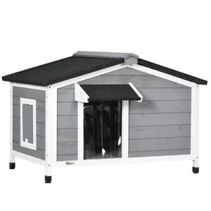 PawHut Caseta para Perro Gris