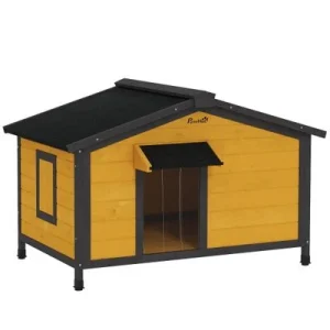 PawHut Caseta para Perro Madera Natural
