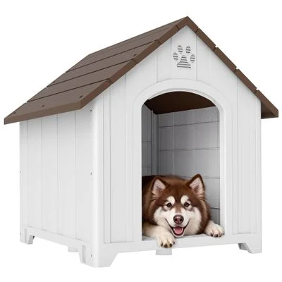 PawHut Caseta para Perro Marrón Oscuro