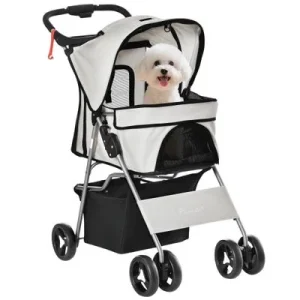 PawHut Cochecito para Mascota Gris