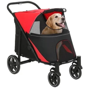 PawHut Cochecito para Mascota Rojo