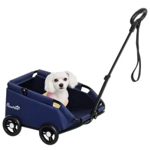 PawHut Cochecito para Perro Azul