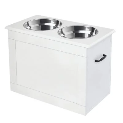 PawHut Comedero para Perro Blanco