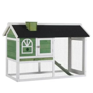 PawHut Conejera 120x60x79 cm Verde 1 Article
