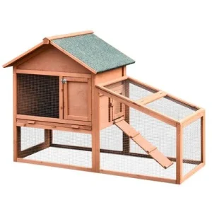 PawHut Conejera de Exterior 144x64.5x100 cm Madera 1 Article