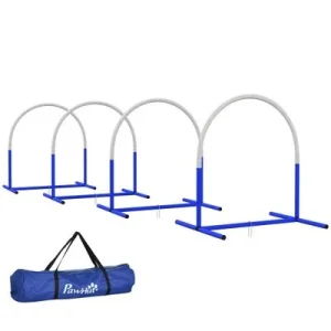 PawHut Conjunto de Entrenamiento 88x64x95 cm Azul y Blanco 1 Article