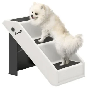 PawHut Escalera para Mascota Crema
