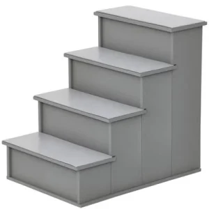 PawHut Escalera para Perro Gris