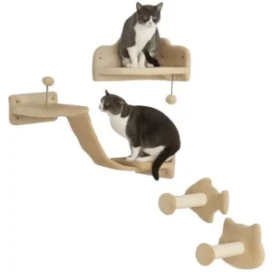 PawHut Estantes para Gato Beige