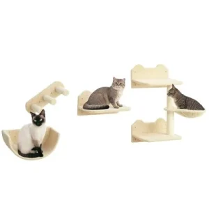 PawHut Estantes para Gato Beige