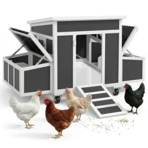 PawHut Gallinero 147x93.5x89.5 cm Gris Oscuro 1 Article
