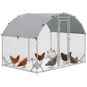 PawHut Gallinero 280x190x197 cm Plata 1 Article