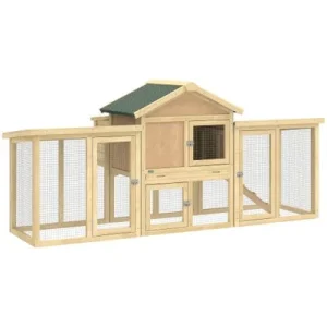 PawHut Gallinero Madera Natural