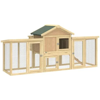 PawHut Gallinero Madera Natural