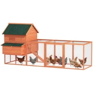 PawHut Gallinero Naranja
