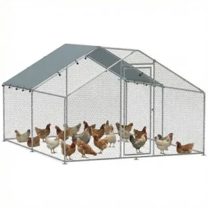 PawHut Gallinero para Exterior 300x340x190 cm