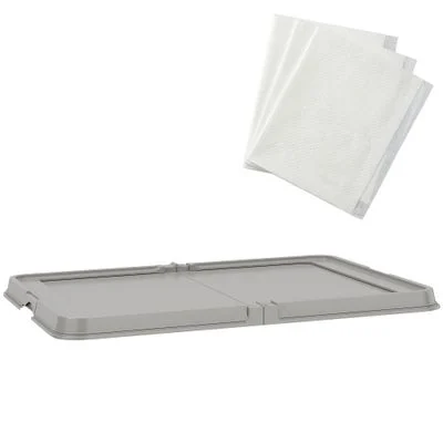 PawHut Inodoro para Perro 86x62x4.7 cm Gris 1 Article