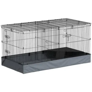 PawHut Jaula Animales Pequeño 121x61x61 cm Negro 1 Article