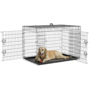PawHut Jaula de Perro 121x76.5x81 cm Negro 1 Article
