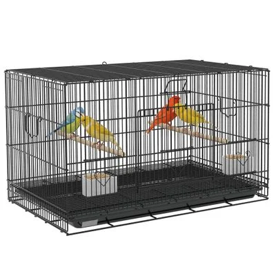 PawHut Jaula para Pájaro 77x46x45 cm