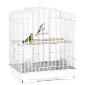 PawHut Jaula para Pájaro Blanco
